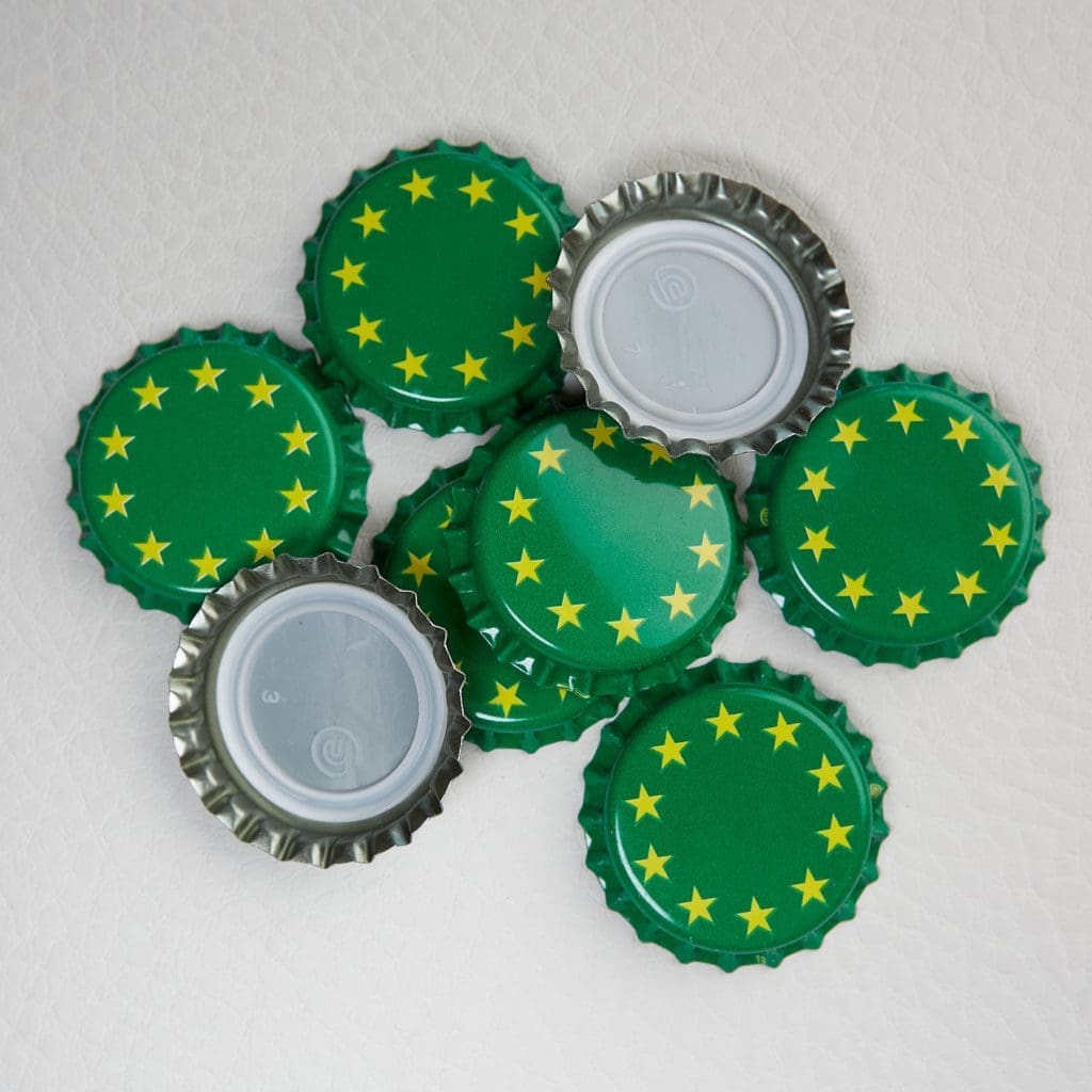 Kronenkorken mit Druck