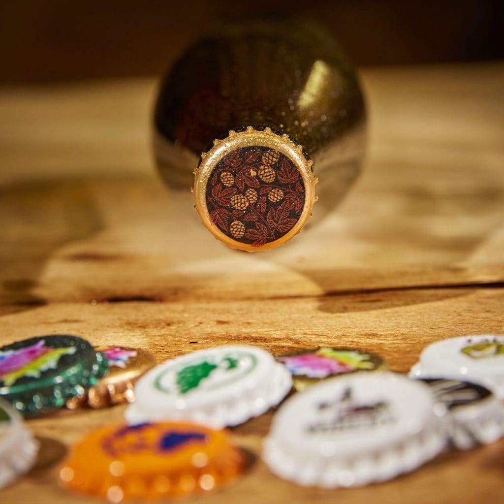 Kronenkorken mit Druck